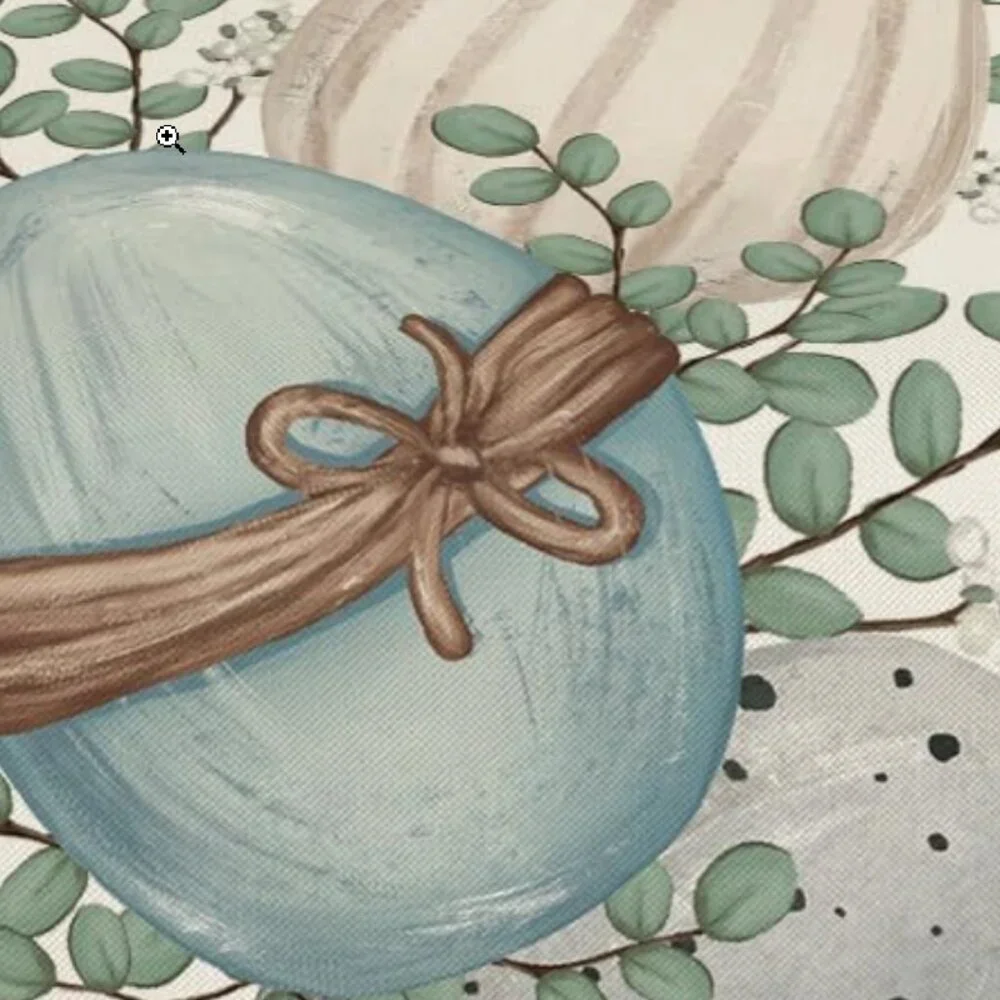 Easter Egg Table Runner Cottage Farmhouse Decor Spring Decorative Cloth 13x36